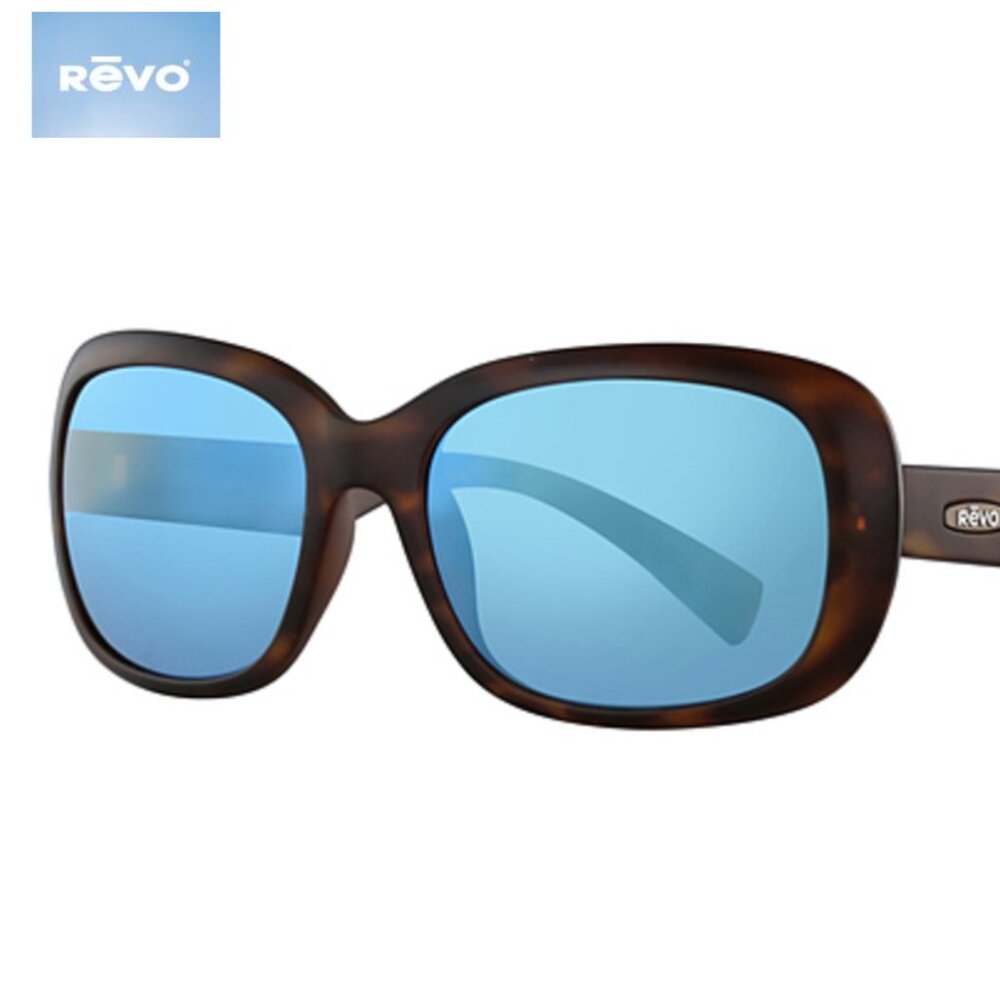Revo Women's Blue and Brown Paxton Sunglasses